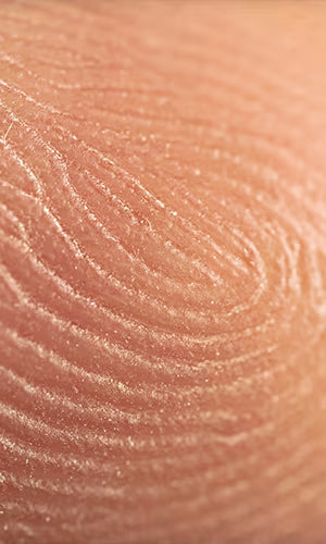 Close-up of fingerprint lines