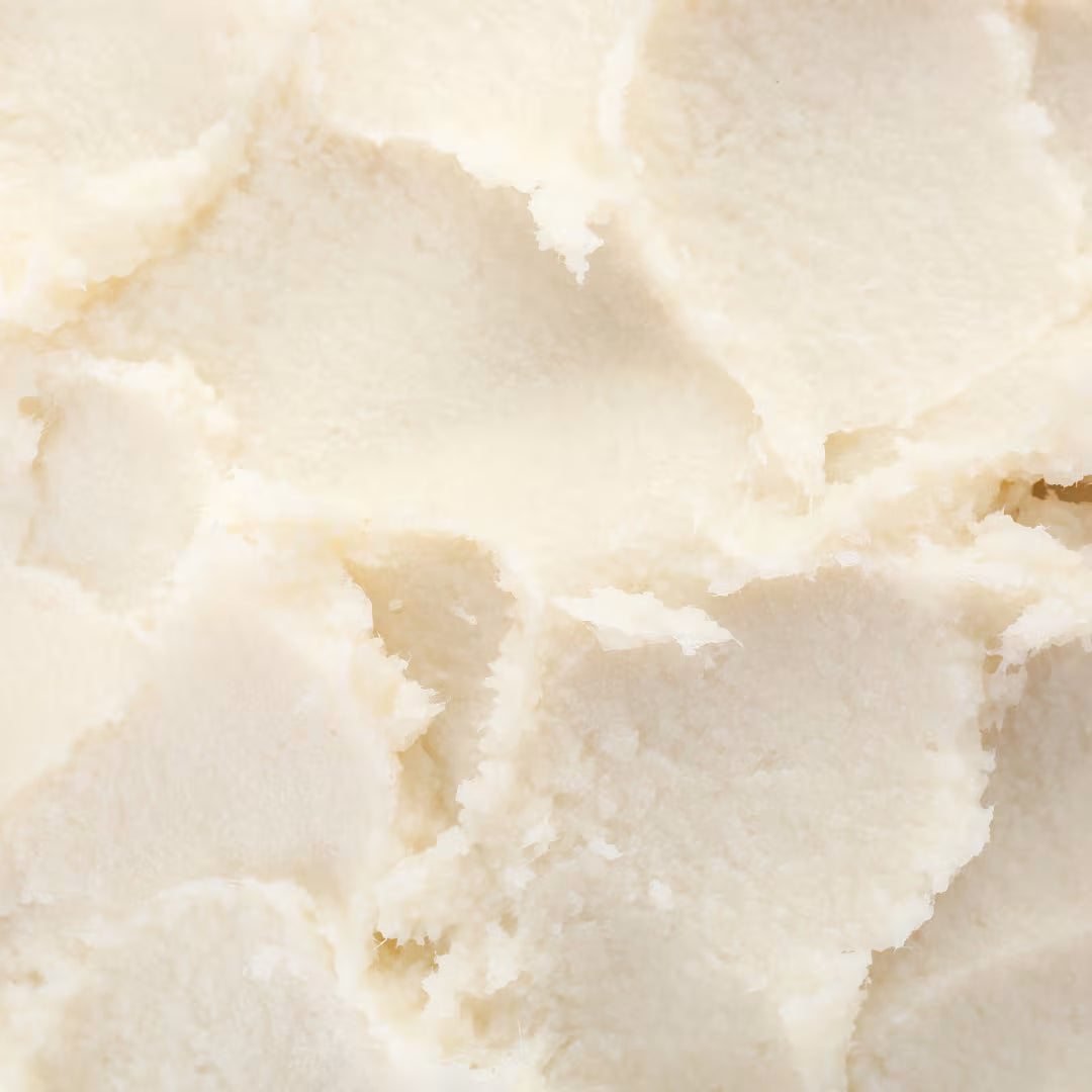 Close-up texture of shea butter.